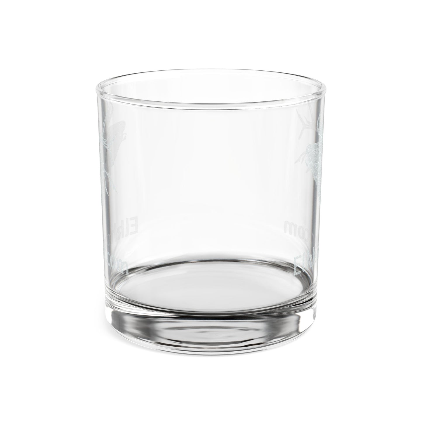 Elk Head Engraving Whiskey Glass | 10.5oz