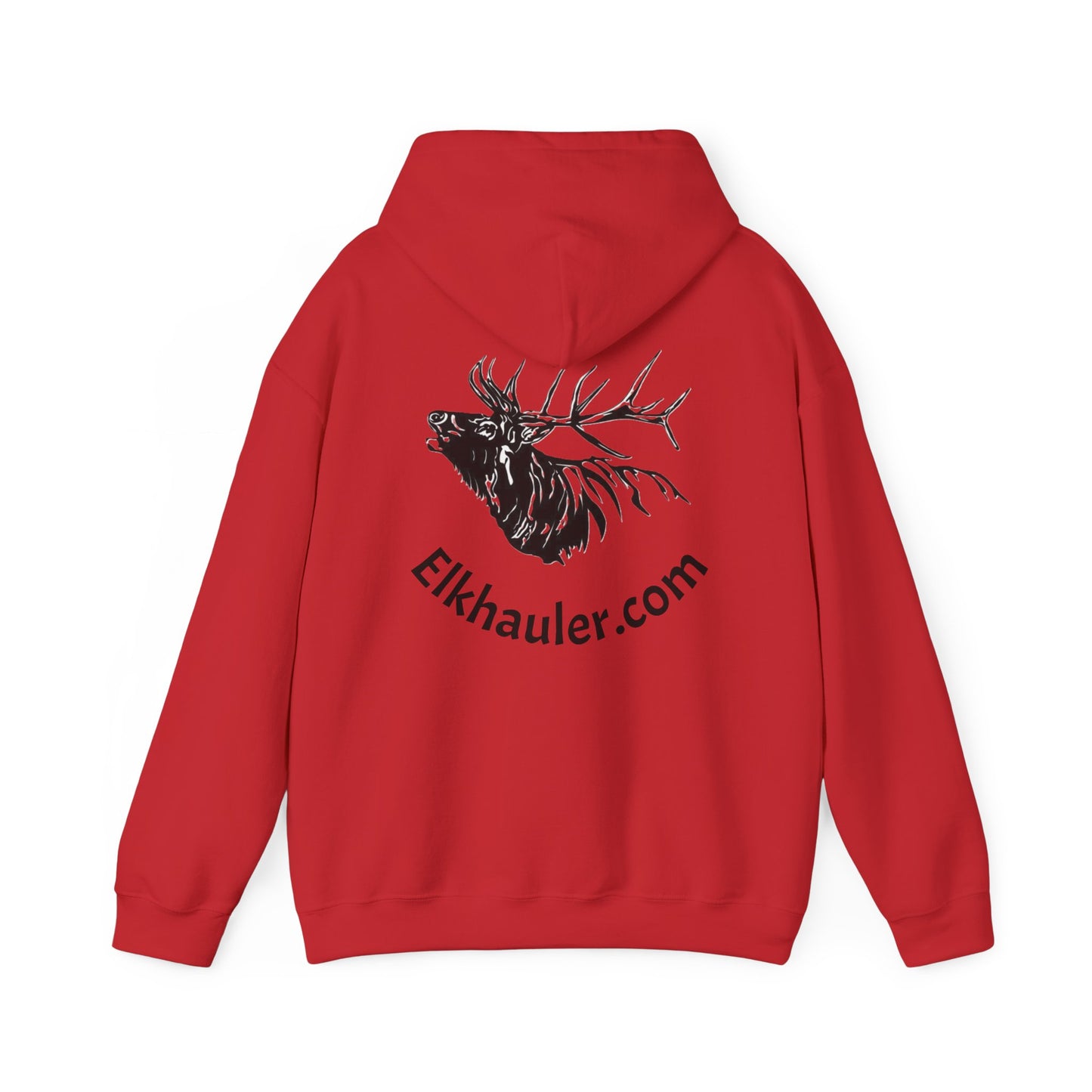 Elkhauler Logo Hoodie — Elkhauler.com Elk Head Pullover