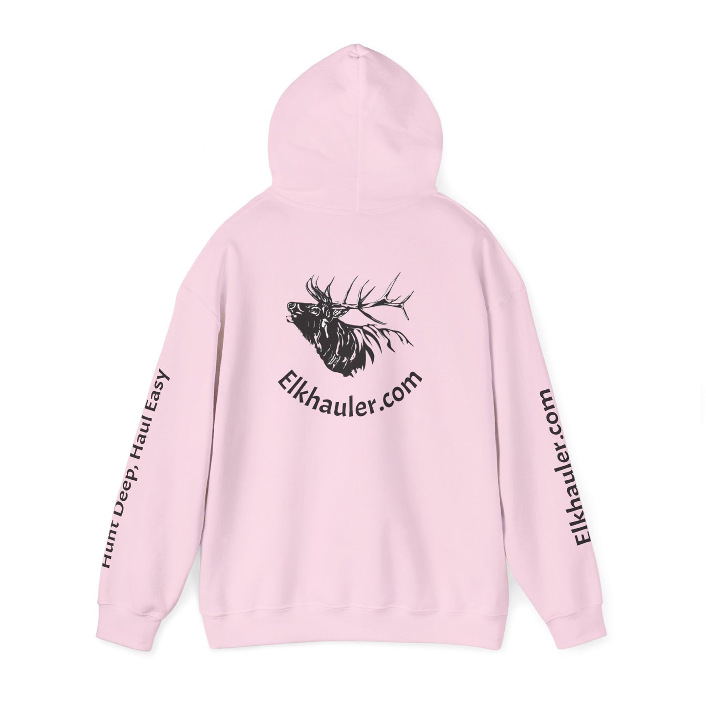 ElkHauler Logo Hoodie — 'Hunt Deep, Haul Easy' Elk Hunting Pullover