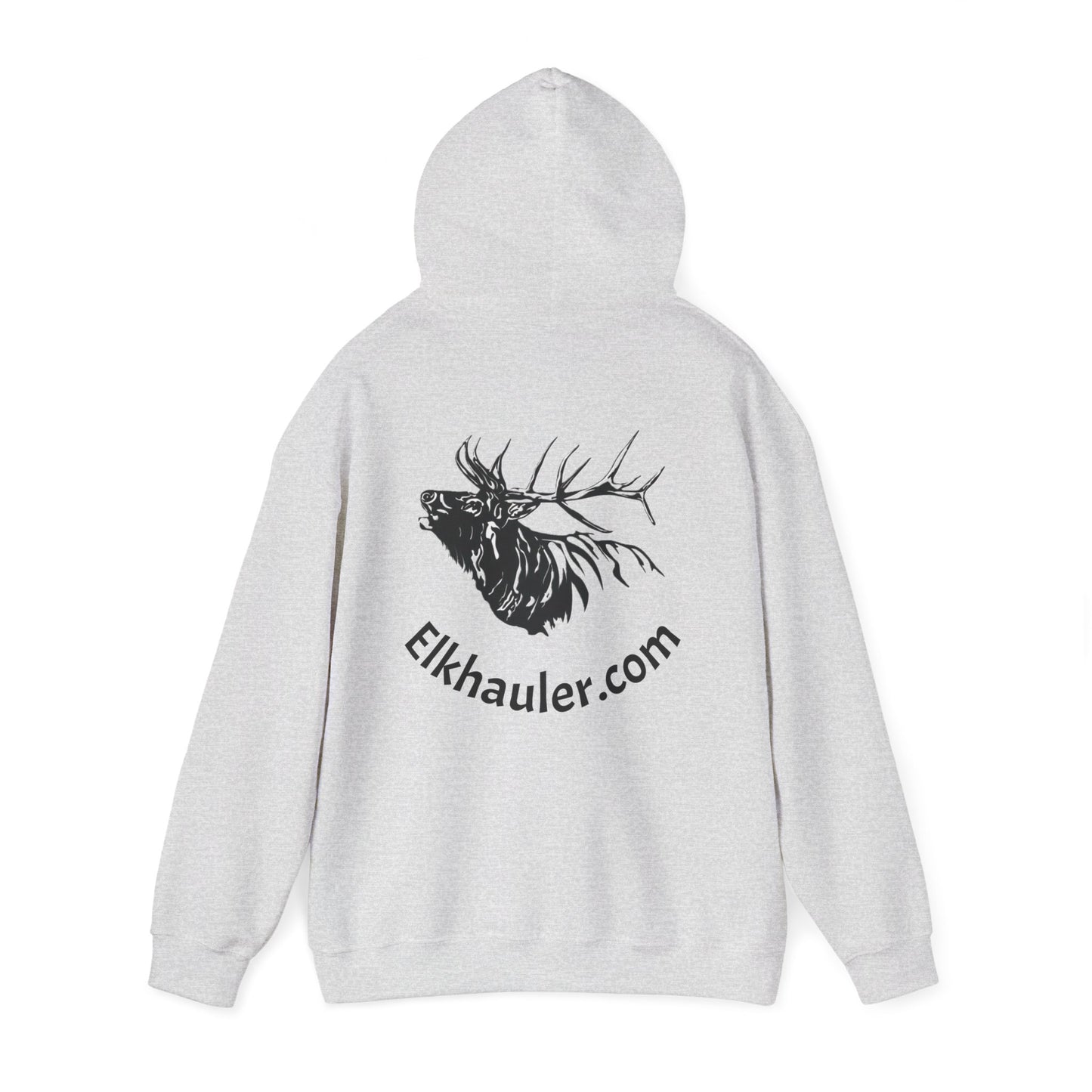 Elkhauler Logo Hoodie — Elkhauler.com Elk Head Pullover