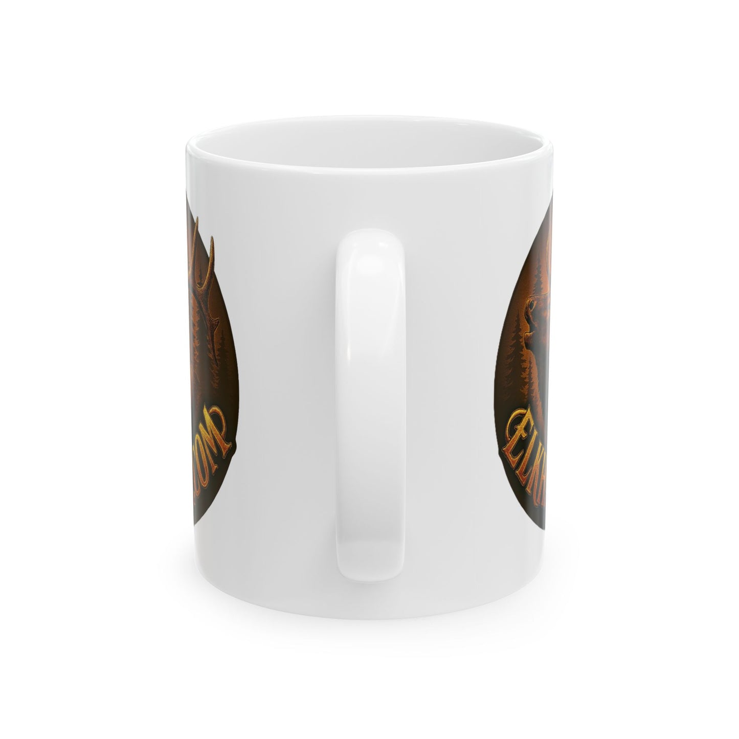 Elkhorn Vintage Elk Ceramic Mug (11oz & 15oz)