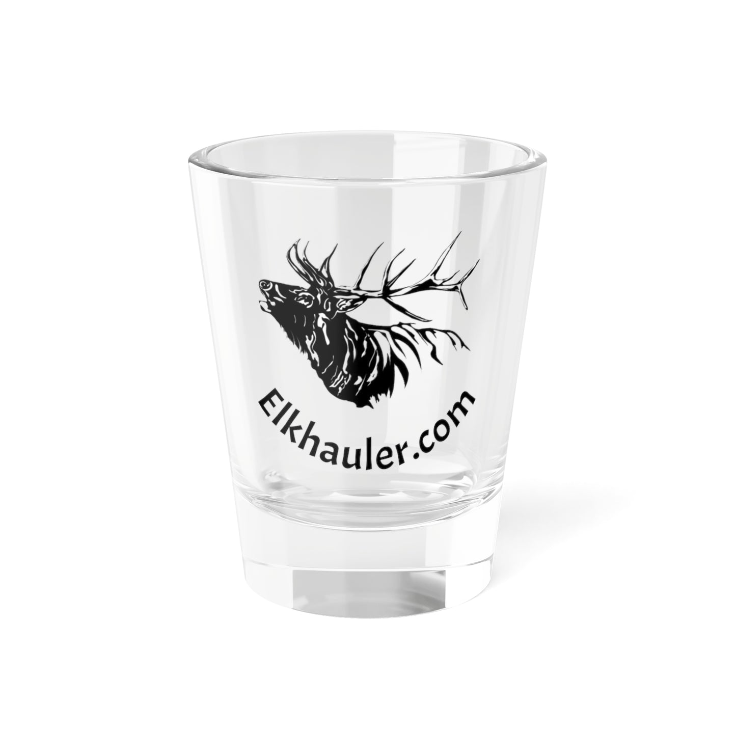 Elk Hauler Logo Shot Glass – 1.5 oz Branded Elk Hunter Shooter