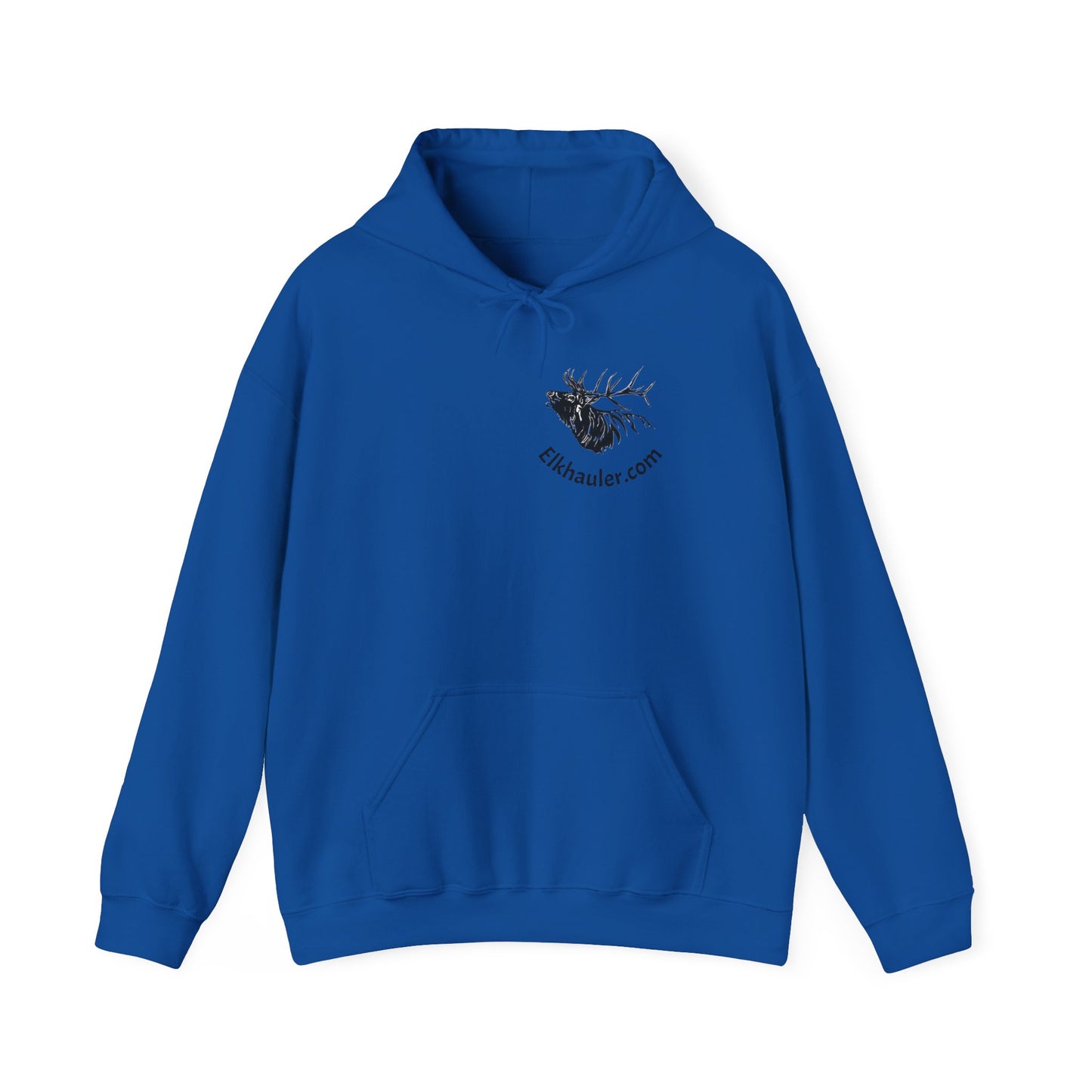 Elkhauler Logo Hoodie — Elkhauler.com Elk Head Pullover