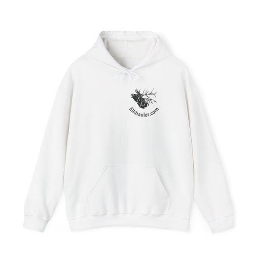 Elkhauler Logo Hoodie — Elkhauler.com Elk Head Pullover