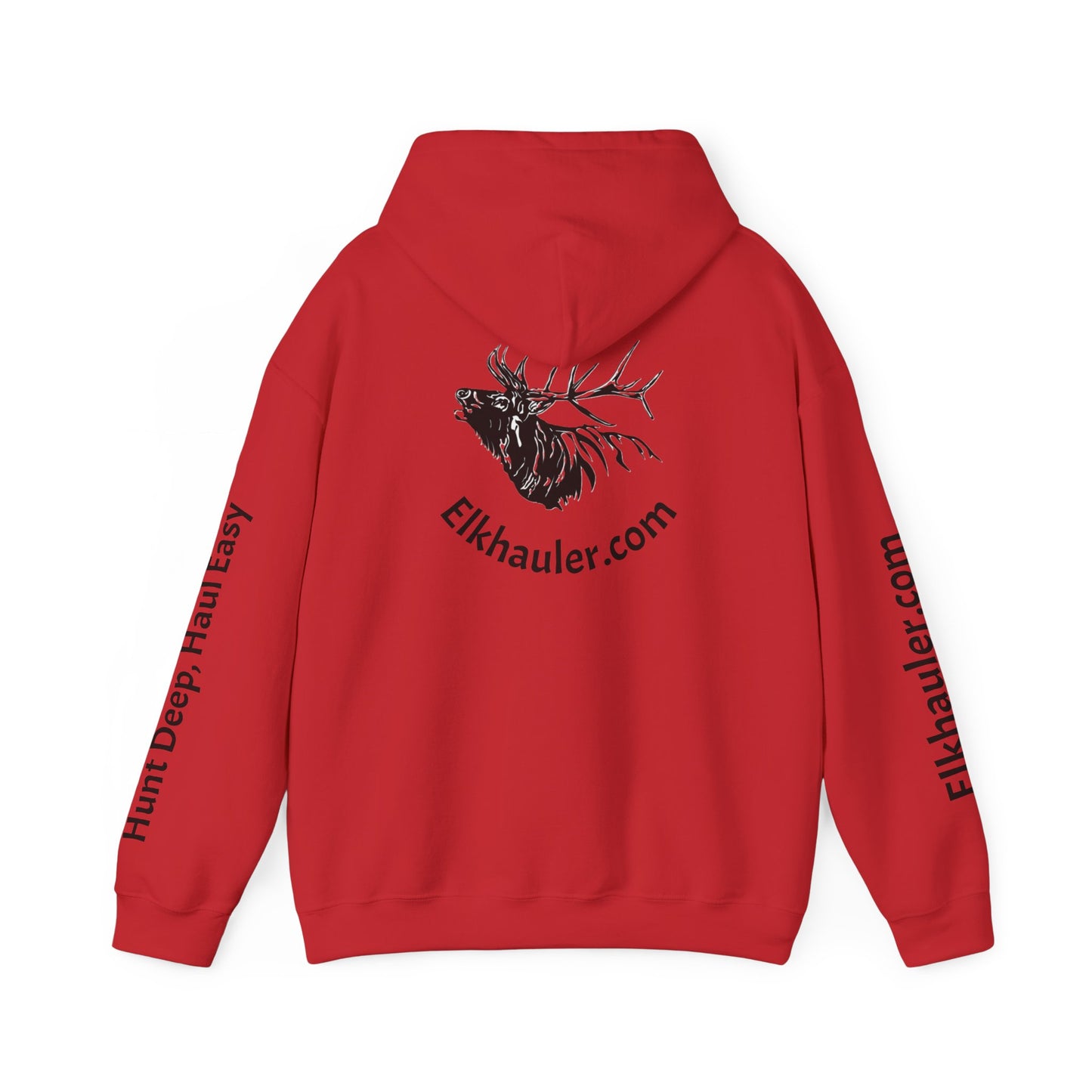 ElkHauler Logo Hoodie — 'Hunt Deep, Haul Easy' Elk Hunting Pullover