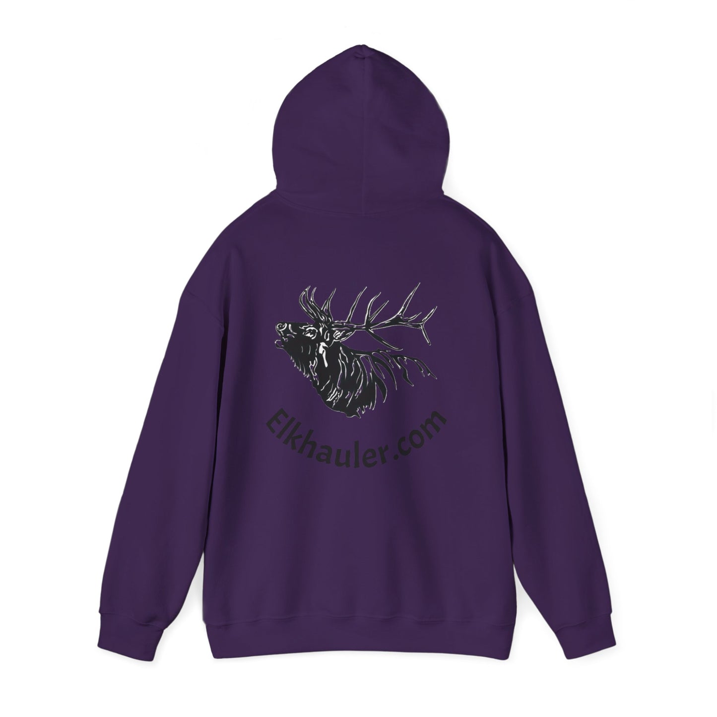 Elkhauler Logo Hoodie — Elkhauler.com Elk Head Pullover