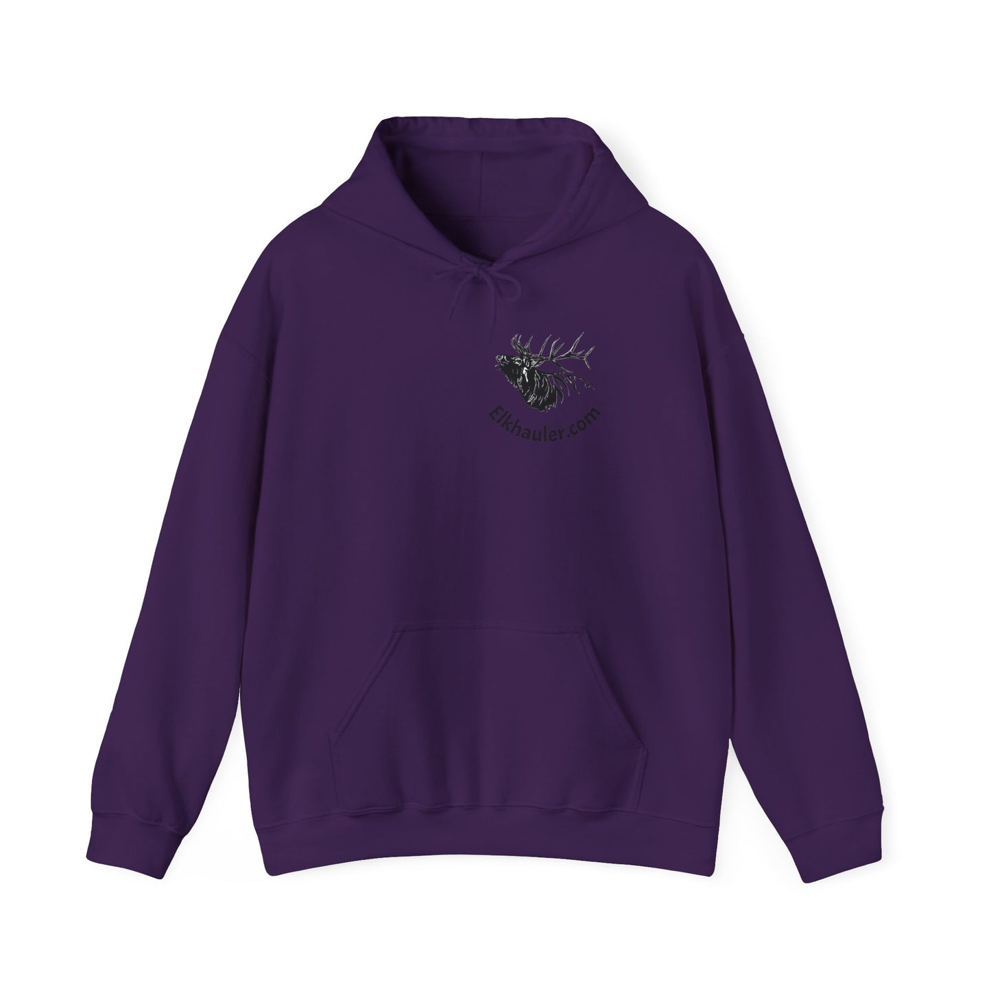 Elkhauler Logo Hoodie — Elkhauler.com Elk Head Pullover