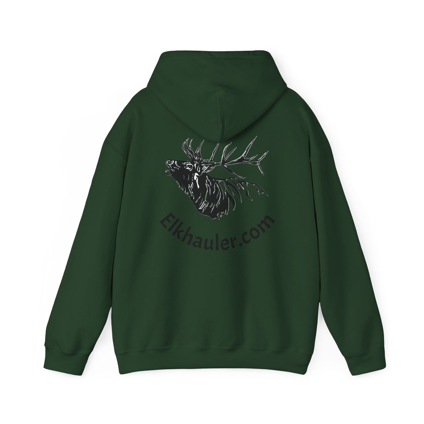 Elkhauler Logo Hoodie — Elkhauler.com Elk Head Pullover