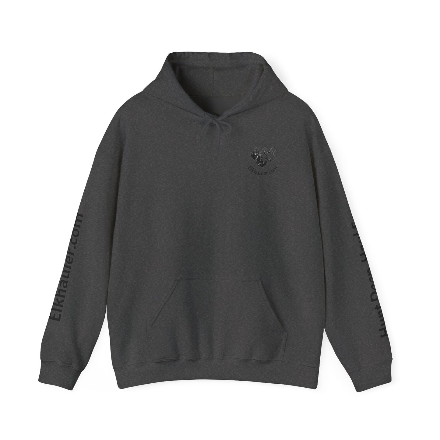 ElkHauler Logo Hoodie — 'Hunt Deep, Haul Easy' Elk Hunting Pullover
