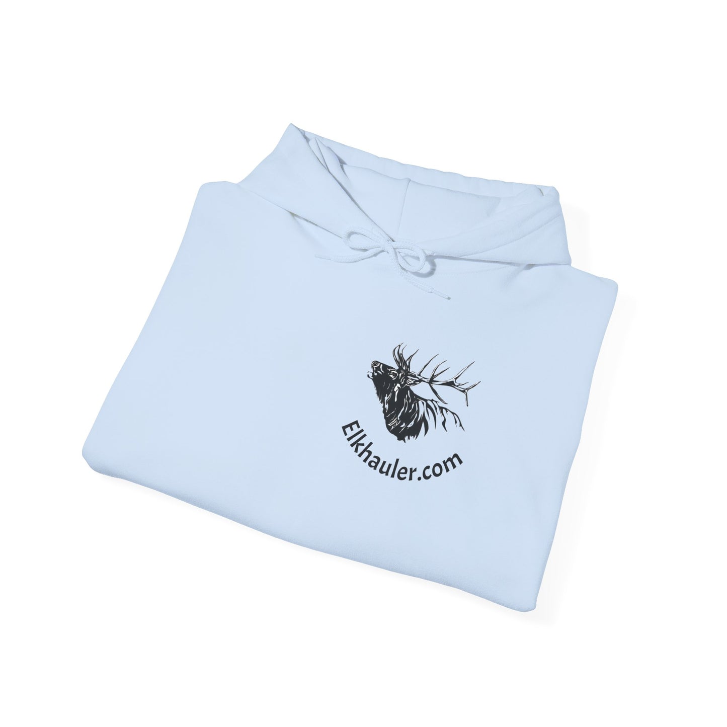 Elkhauler Logo Hoodie — Elkhauler.com Elk Head Pullover