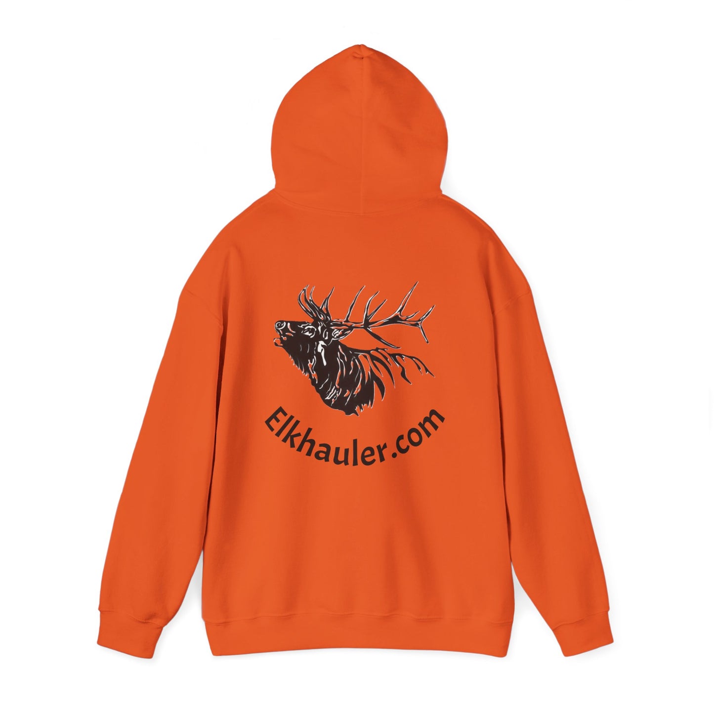Elkhauler Logo Hoodie — Elkhauler.com Elk Head Pullover