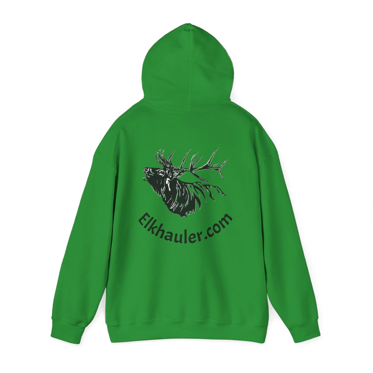 Elkhauler Logo Hoodie — Elkhauler.com Elk Head Pullover