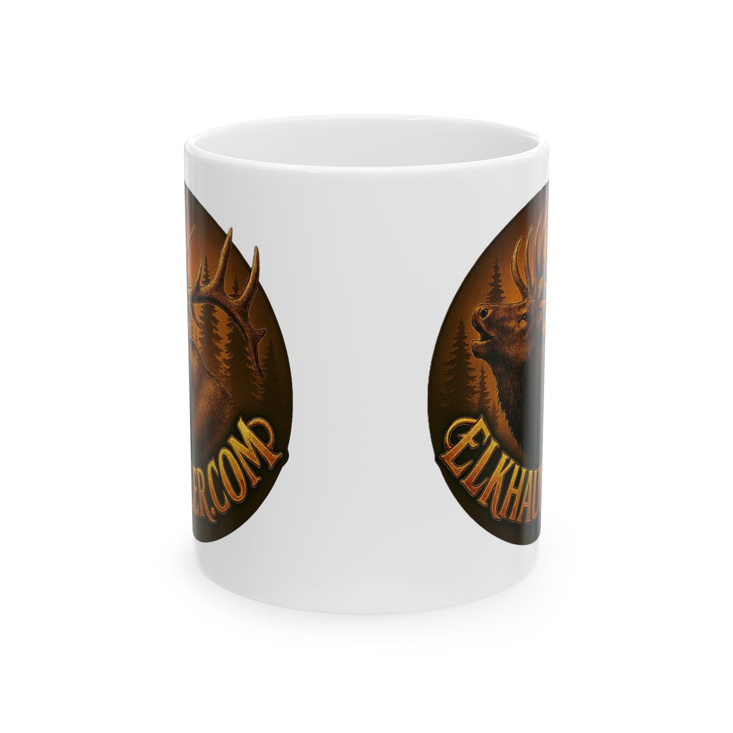 Elkhorn Vintage Elk Ceramic Mug (11oz & 15oz)