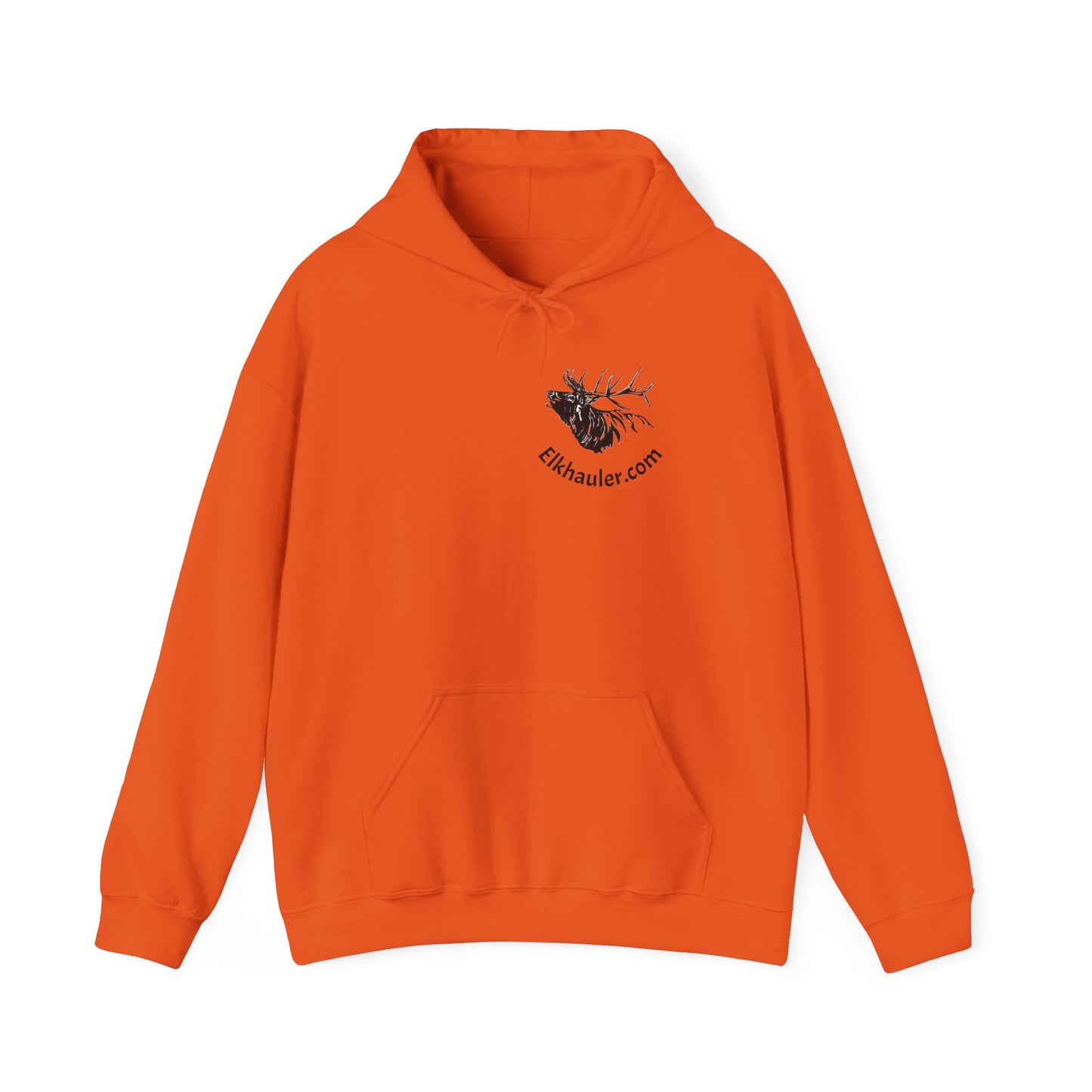 Elkhauler Logo Hoodie — Elkhauler.com Elk Head Pullover