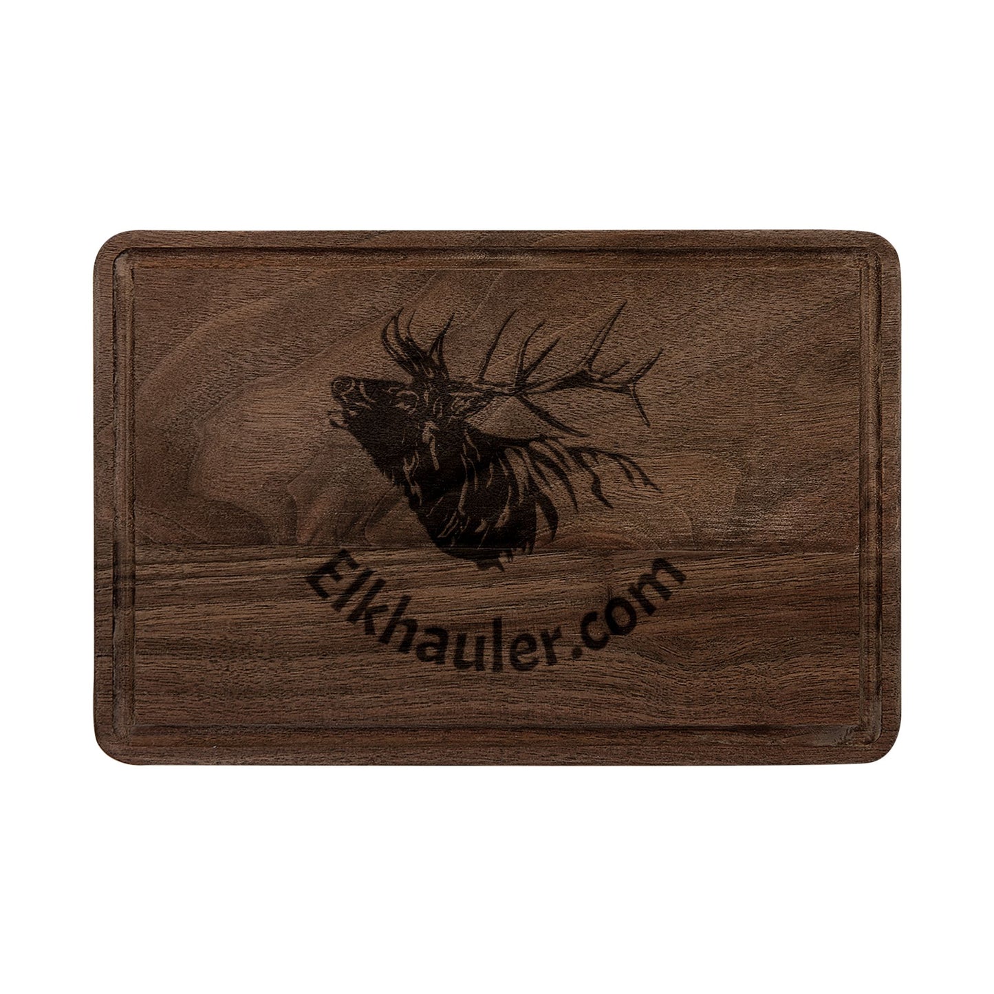 Engraved Elk Head Wooden Cutting Board