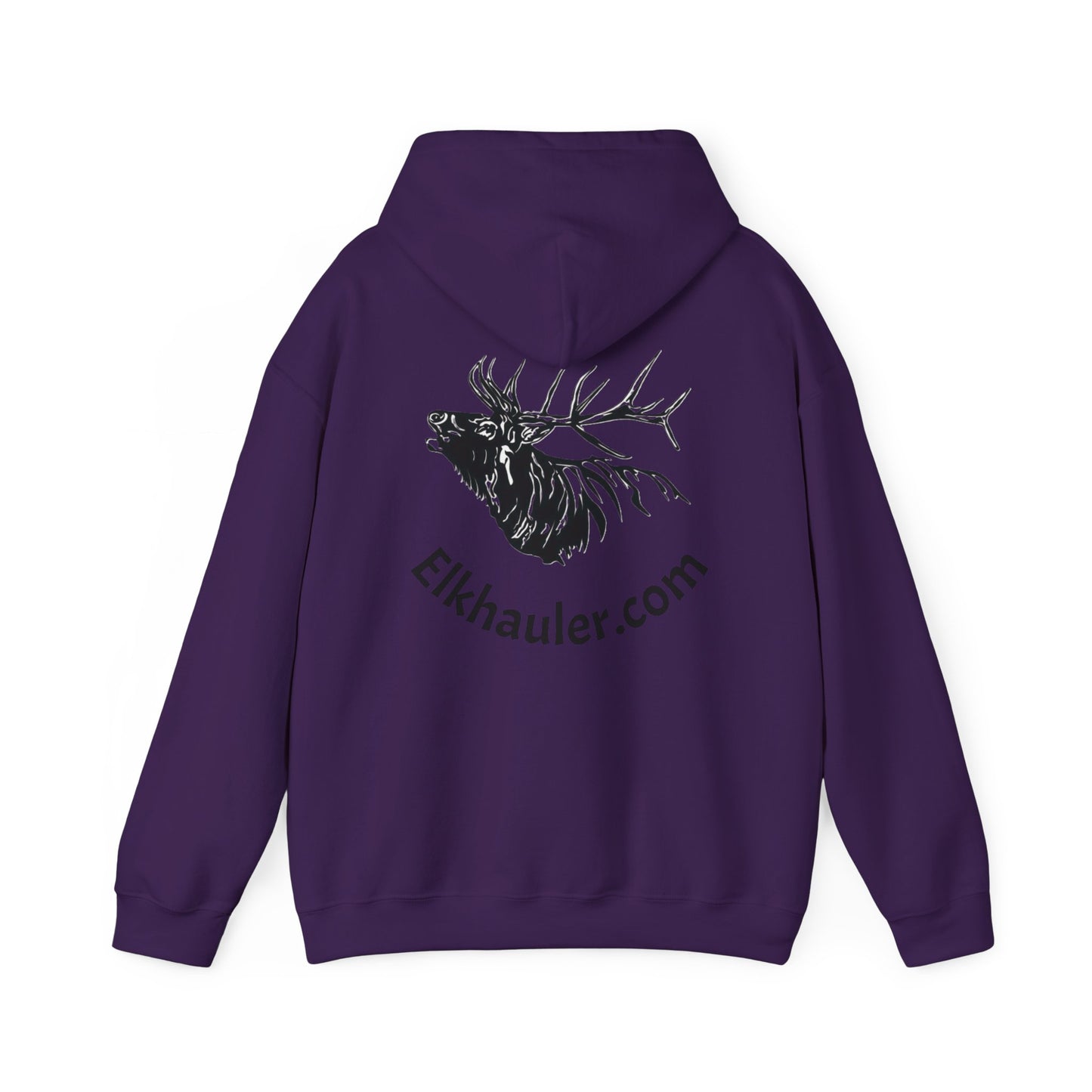 Elkhauler Logo Hoodie — Elkhauler.com Elk Head Pullover