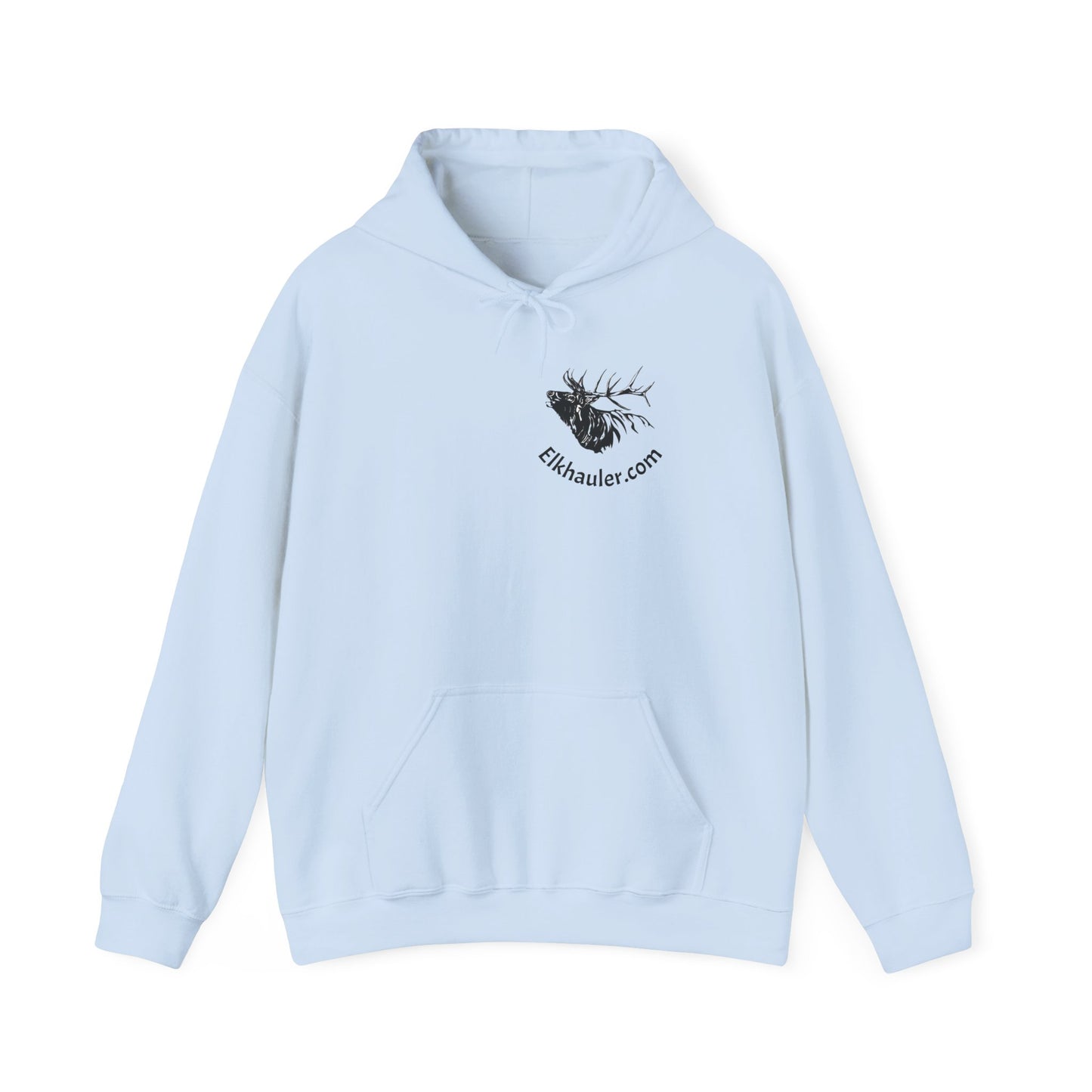 Elkhauler Logo Hoodie — Elkhauler.com Elk Head Pullover
