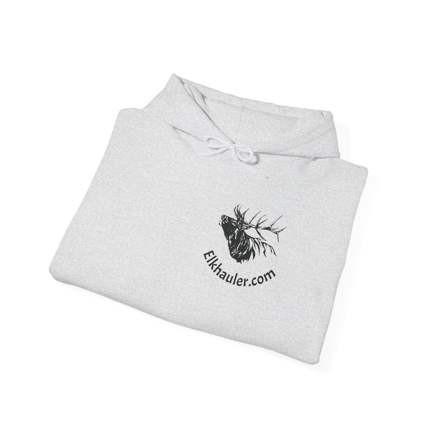 Elkhauler Logo Hoodie — Elkhauler.com Elk Head Pullover