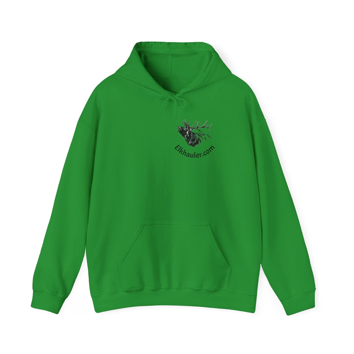 Elkhauler Logo Hoodie — Elkhauler.com Elk Head Pullover