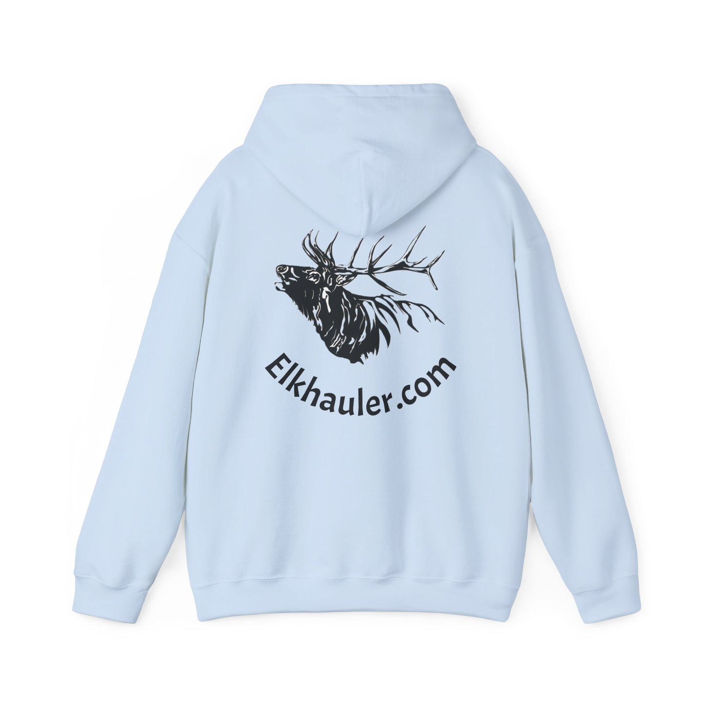 Elkhauler Logo Hoodie — Elkhauler.com Elk Head Pullover