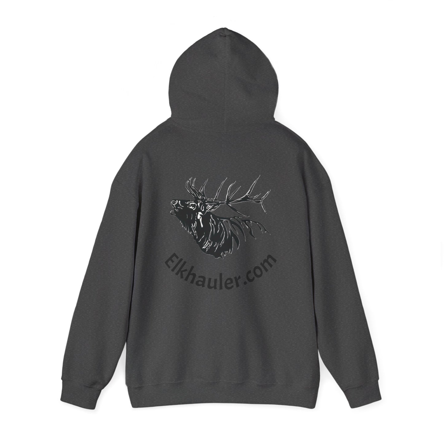 Elkhauler Logo Hoodie — Elkhauler.com Elk Head Pullover