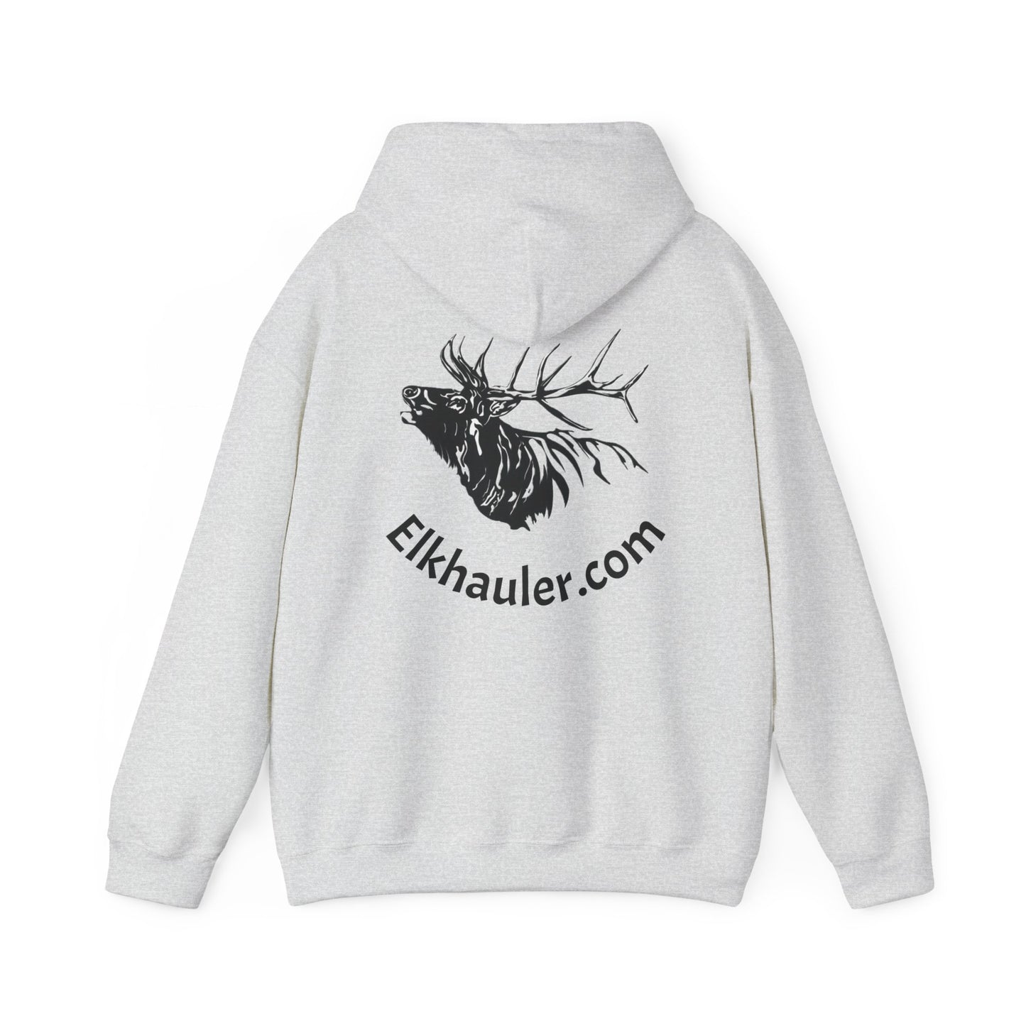 Elkhauler Logo Hoodie — Elkhauler.com Elk Head Pullover