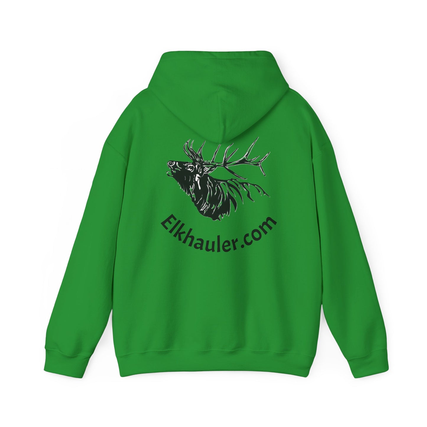 Elkhauler Logo Hoodie — Elkhauler.com Elk Head Pullover
