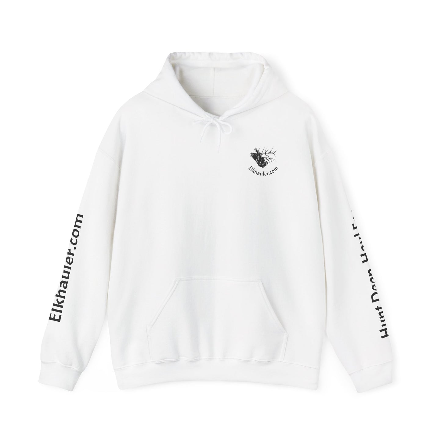 ElkHauler Logo Hoodie — 'Hunt Deep, Haul Easy' Elk Hunting Pullover