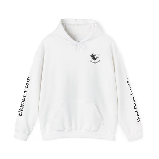 ElkHauler Logo Hoodie — 'Hunt Deep, Haul Easy' Elk Hunting Pullover