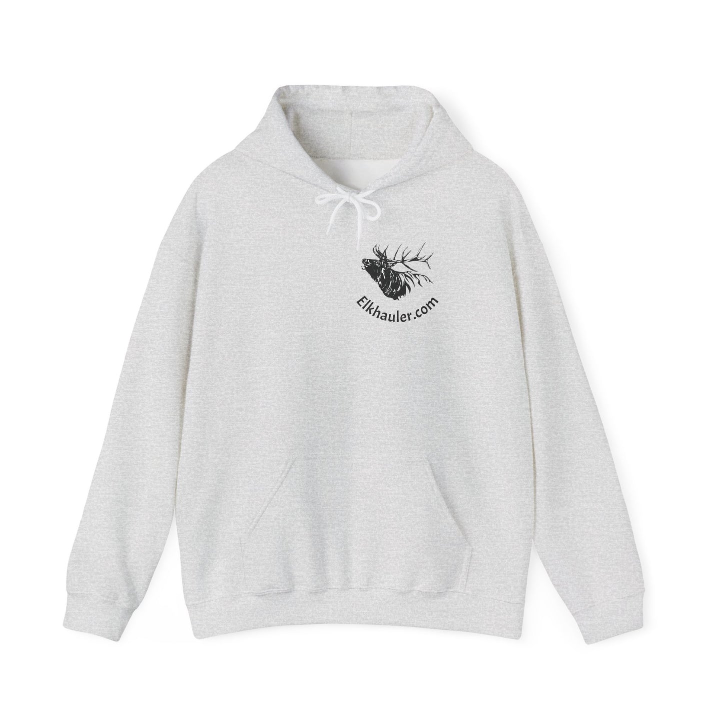 Elkhauler Logo Hoodie — Elkhauler.com Elk Head Pullover