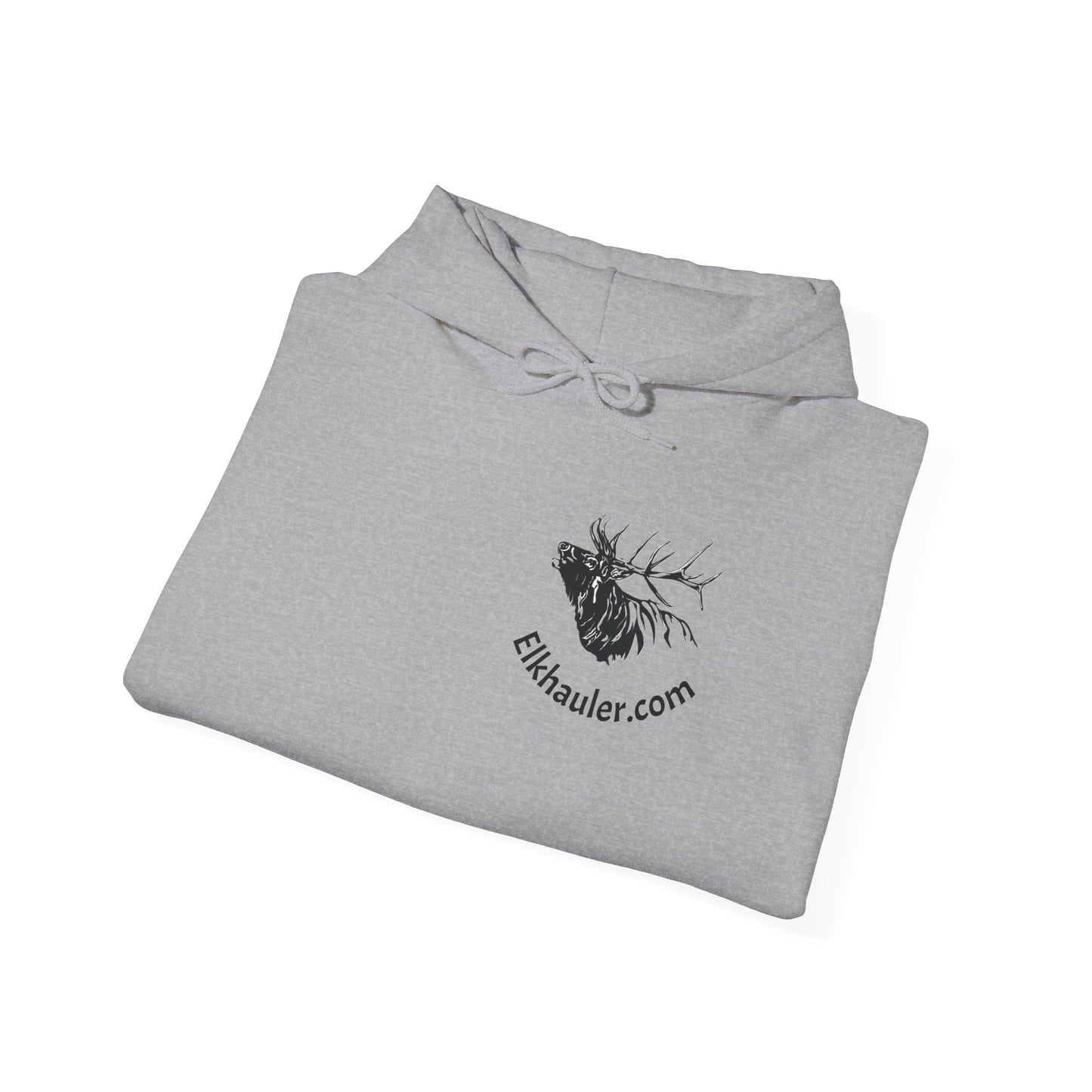 Elkhauler Logo Hoodie — Elkhauler.com Elk Head Pullover