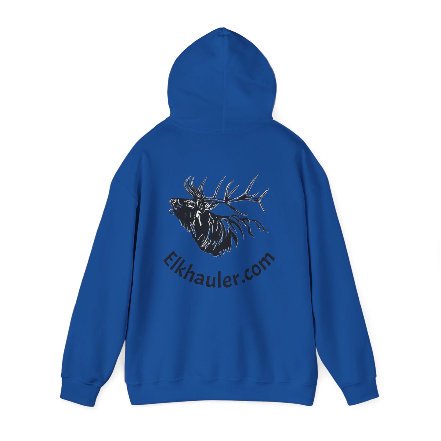 Elkhauler Logo Hoodie — Elkhauler.com Elk Head Pullover