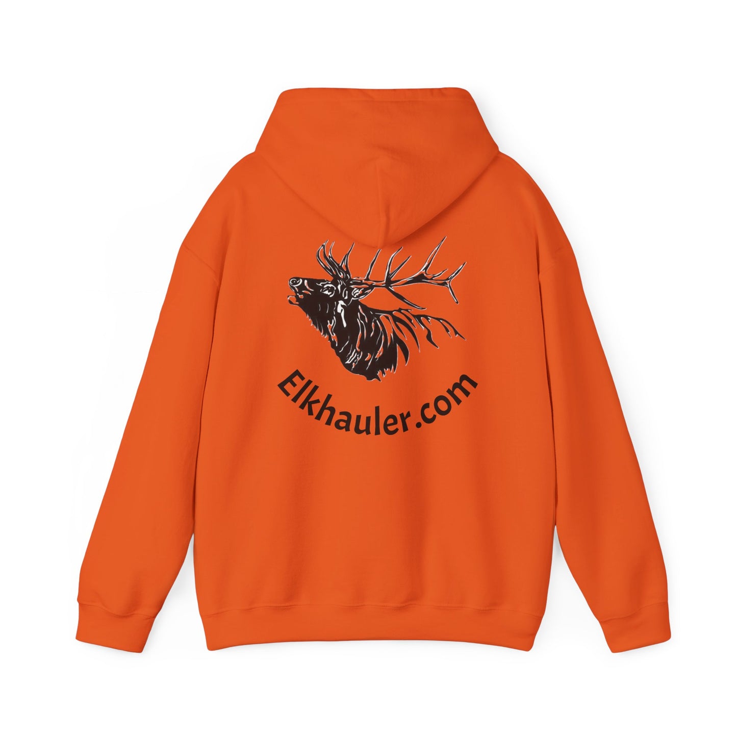 Elkhauler Logo Hoodie — Elkhauler.com Elk Head Pullover