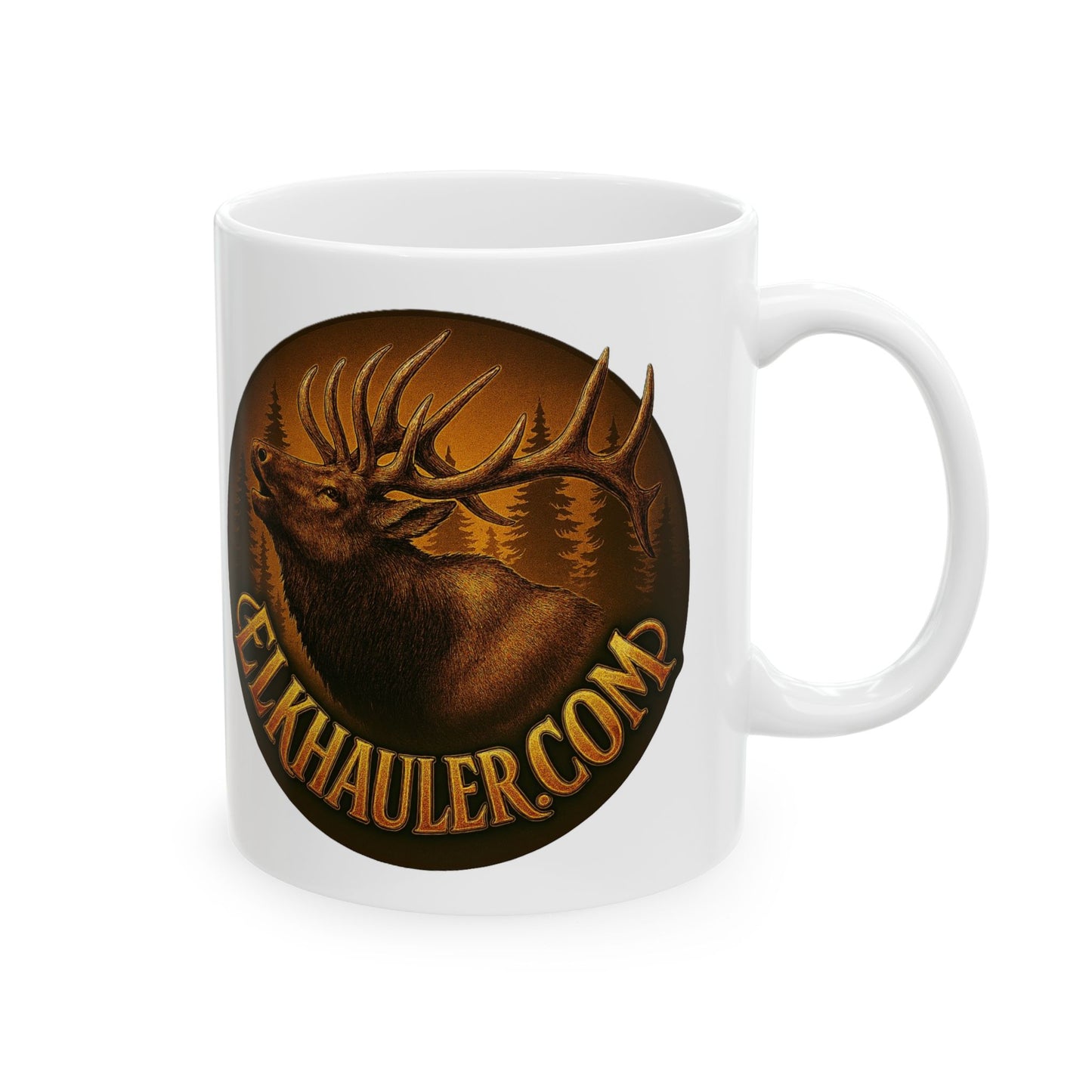 Elkhorn Vintage Elk Ceramic Mug (11oz & 15oz)