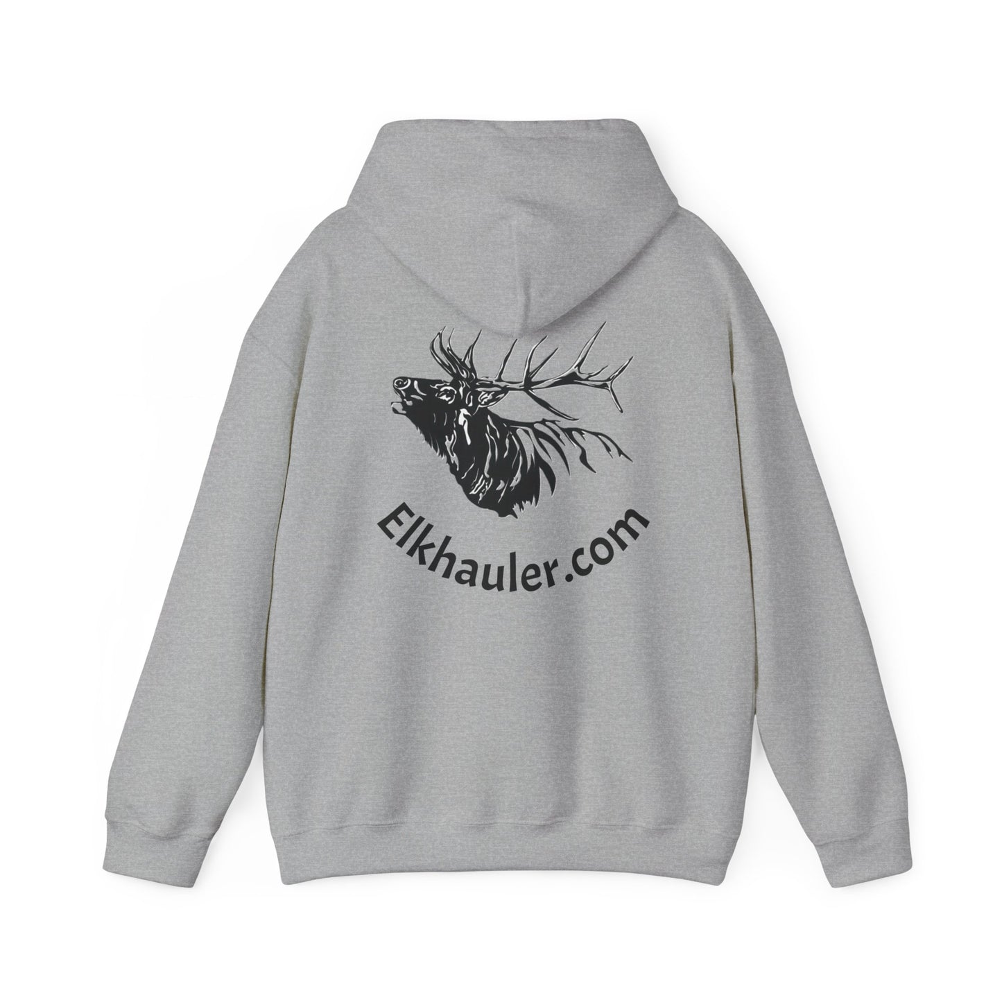 Elkhauler Logo Hoodie — Elkhauler.com Elk Head Pullover