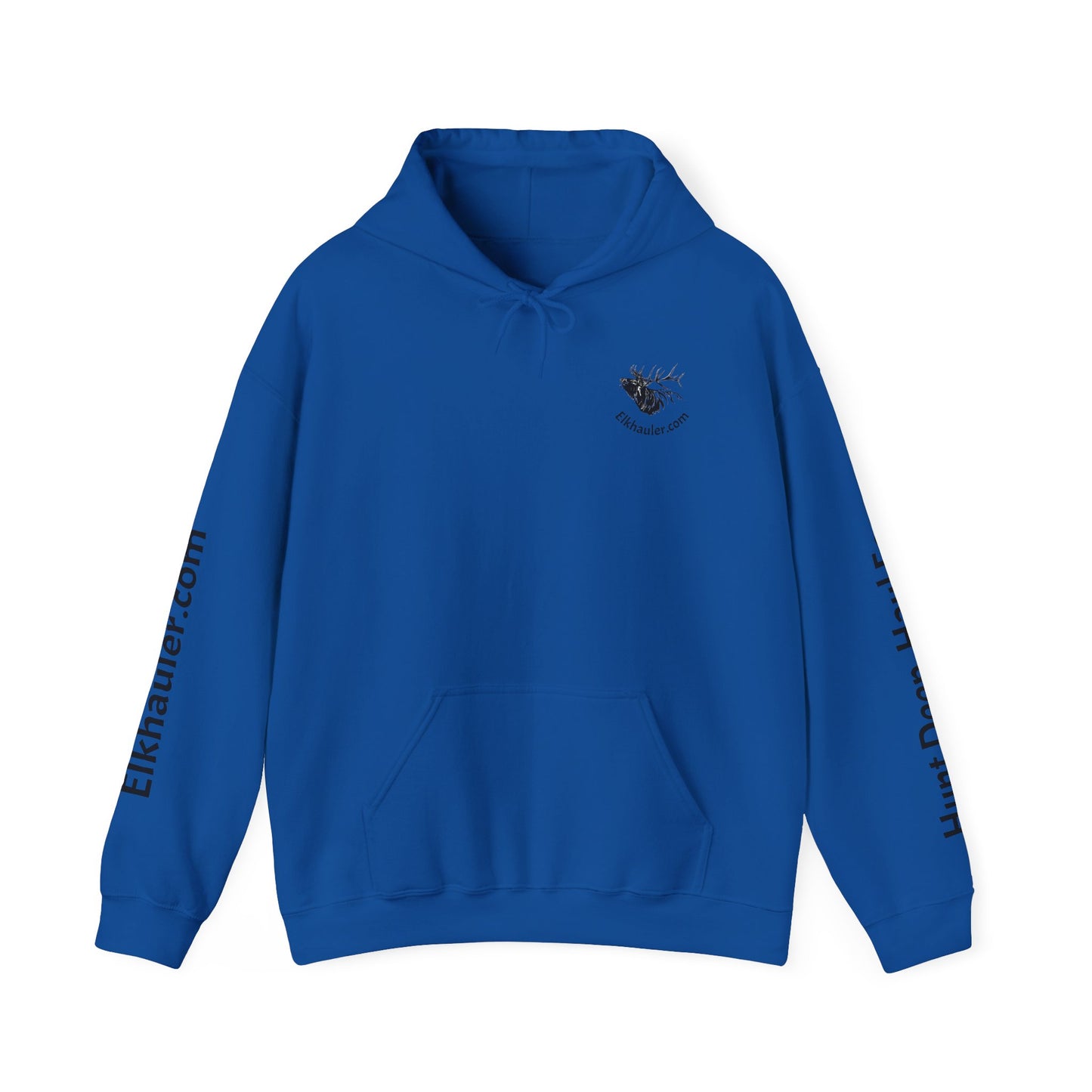 ElkHauler Logo Hoodie — 'Hunt Deep, Haul Easy' Elk Hunting Pullover