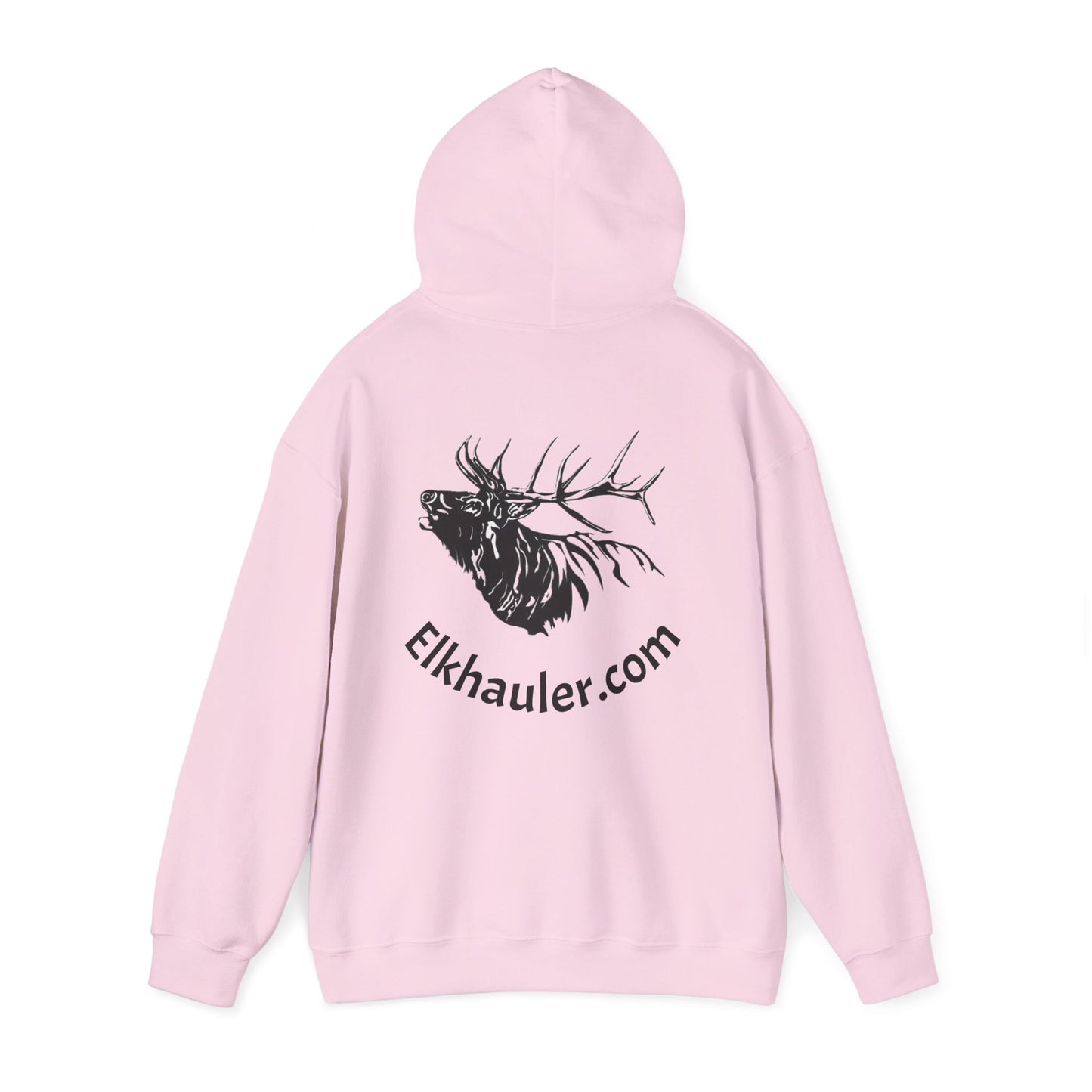 Elkhauler Logo Hoodie — Elkhauler.com Elk Head Pullover