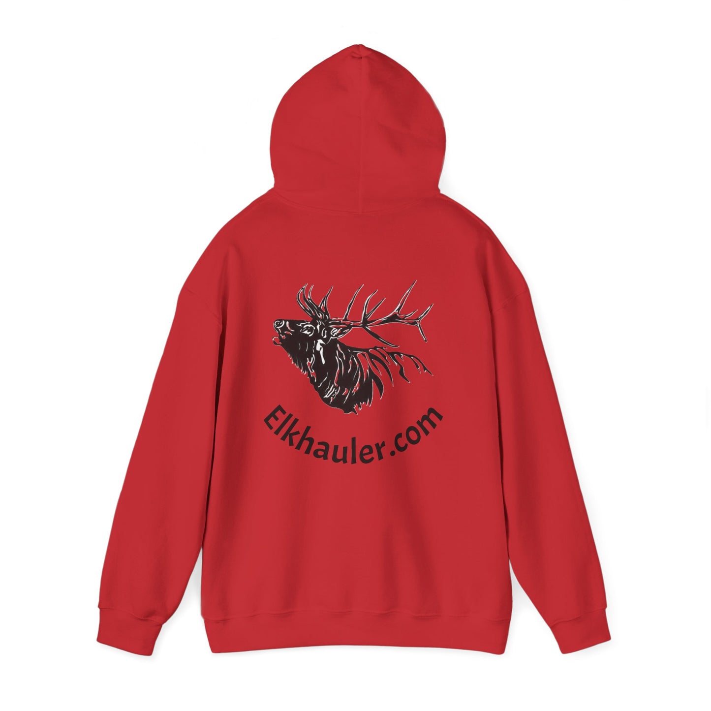 Elkhauler Logo Hoodie — Elkhauler.com Elk Head Pullover