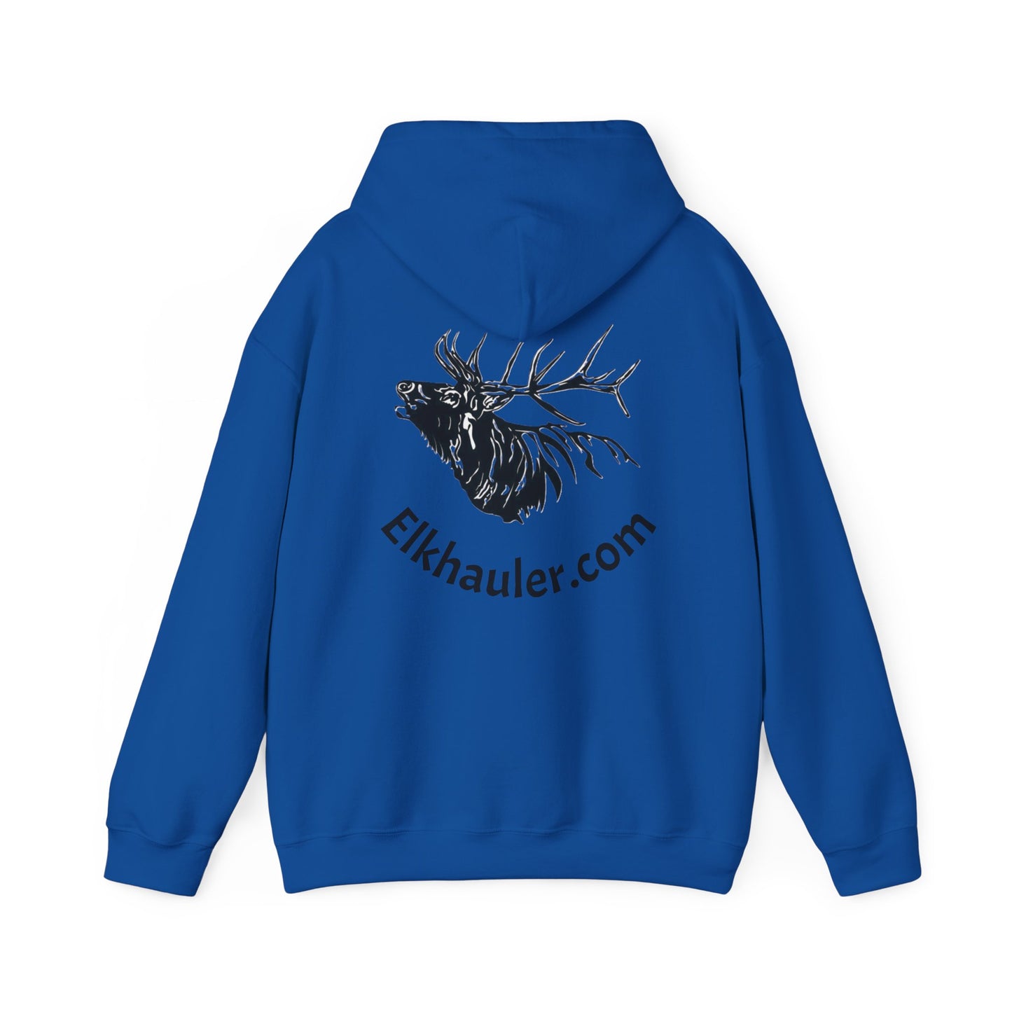 Elkhauler Logo Hoodie — Elkhauler.com Elk Head Pullover